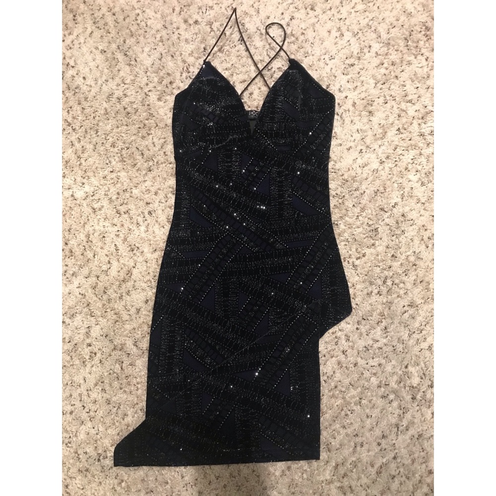 Black fitted dress